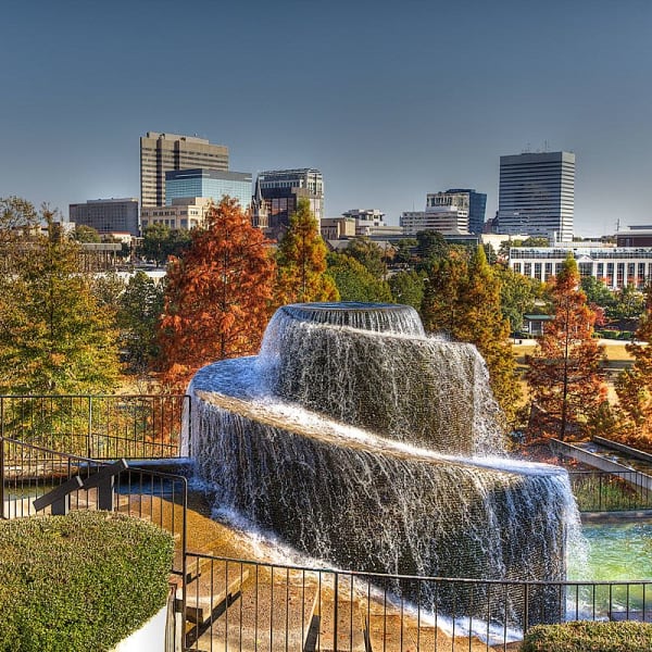 Fountain near Merrill Gardens at Columbia in Columbia, South Carolina