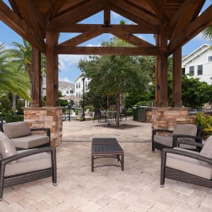 Poolside lounge at Terraces at Town Center in Jacksonville, Florida