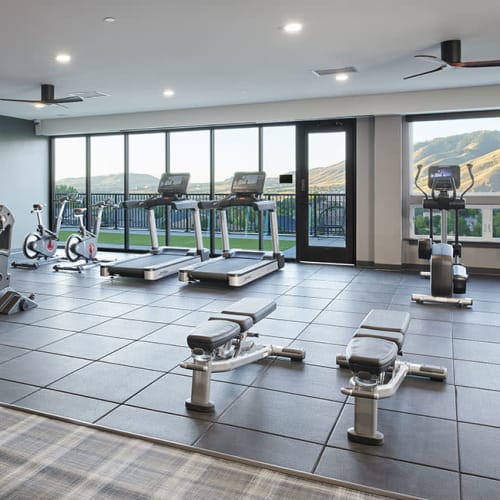 Fitness center at Epoque in Golden, Colorado
