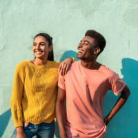 Happy residents at Stadium West Apartments in Arlington, Texas