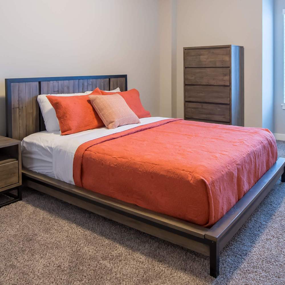 Bedroom with window at Shiloh Commons in Billings, Montana