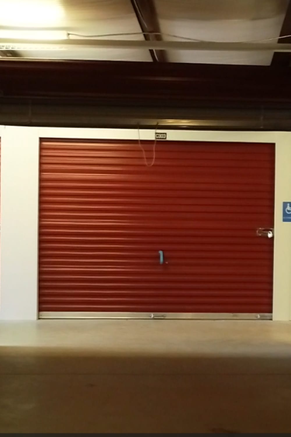 Inside of a climate-controlled units at Warrenton Mini Storage in Warrenton, Virginia