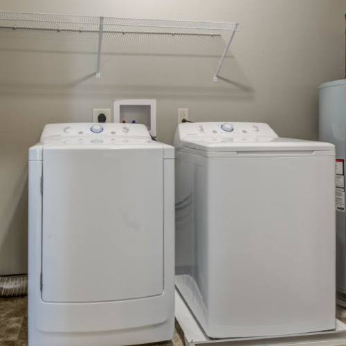In-home washer and dryer at Reserve at Southpointe in Canonsburg, Pennsylvania