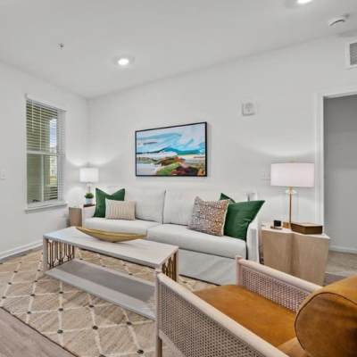Cozy living area at Altura in Pensacola, Florida
