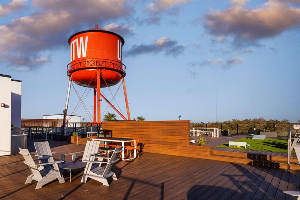 Rooftop terrace at Workhouse at Union Terminal in Jacksonville, Florida
