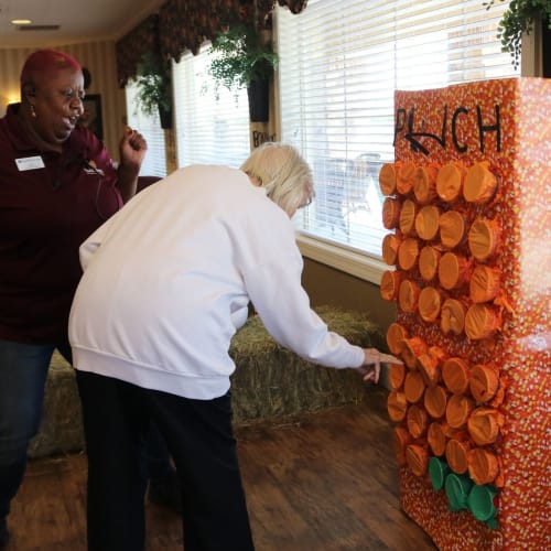 Activity room at Saddlebrook Oxford Memory Care in Frisco, Texas