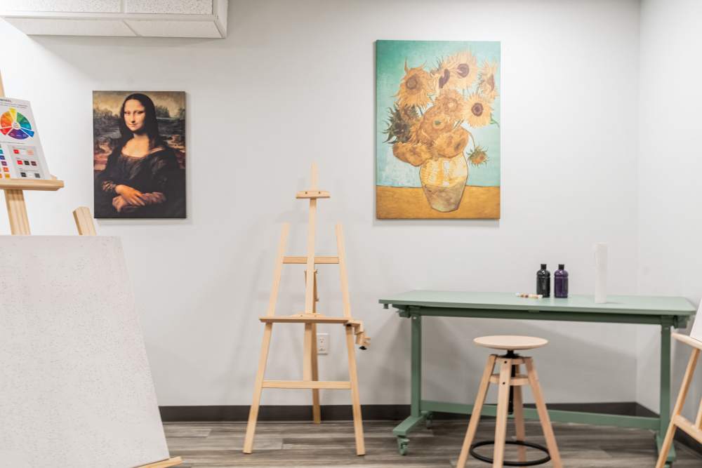 Pictured art at Art District Flats in Denver, Colorado