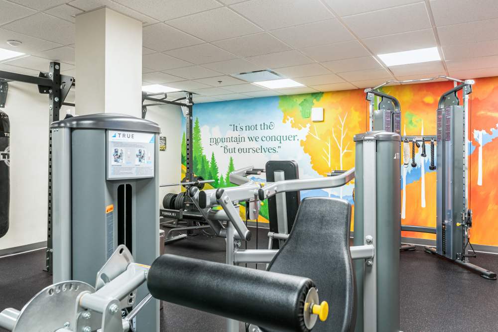 Gym at Art District Flats in Denver, Colorado