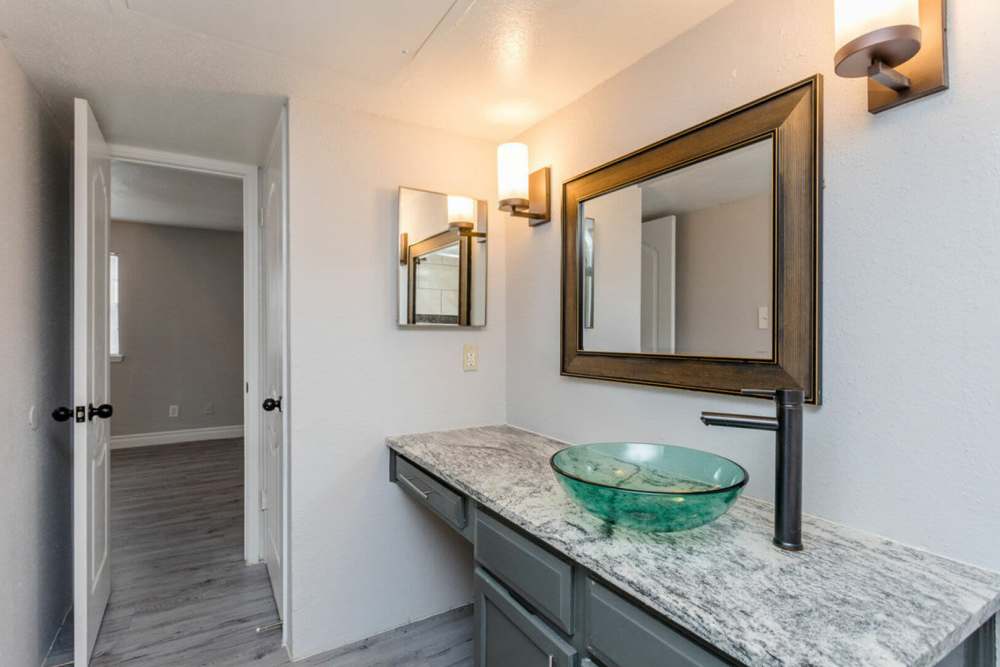 Bathroom at Pine Lake Village in Houston, Texas