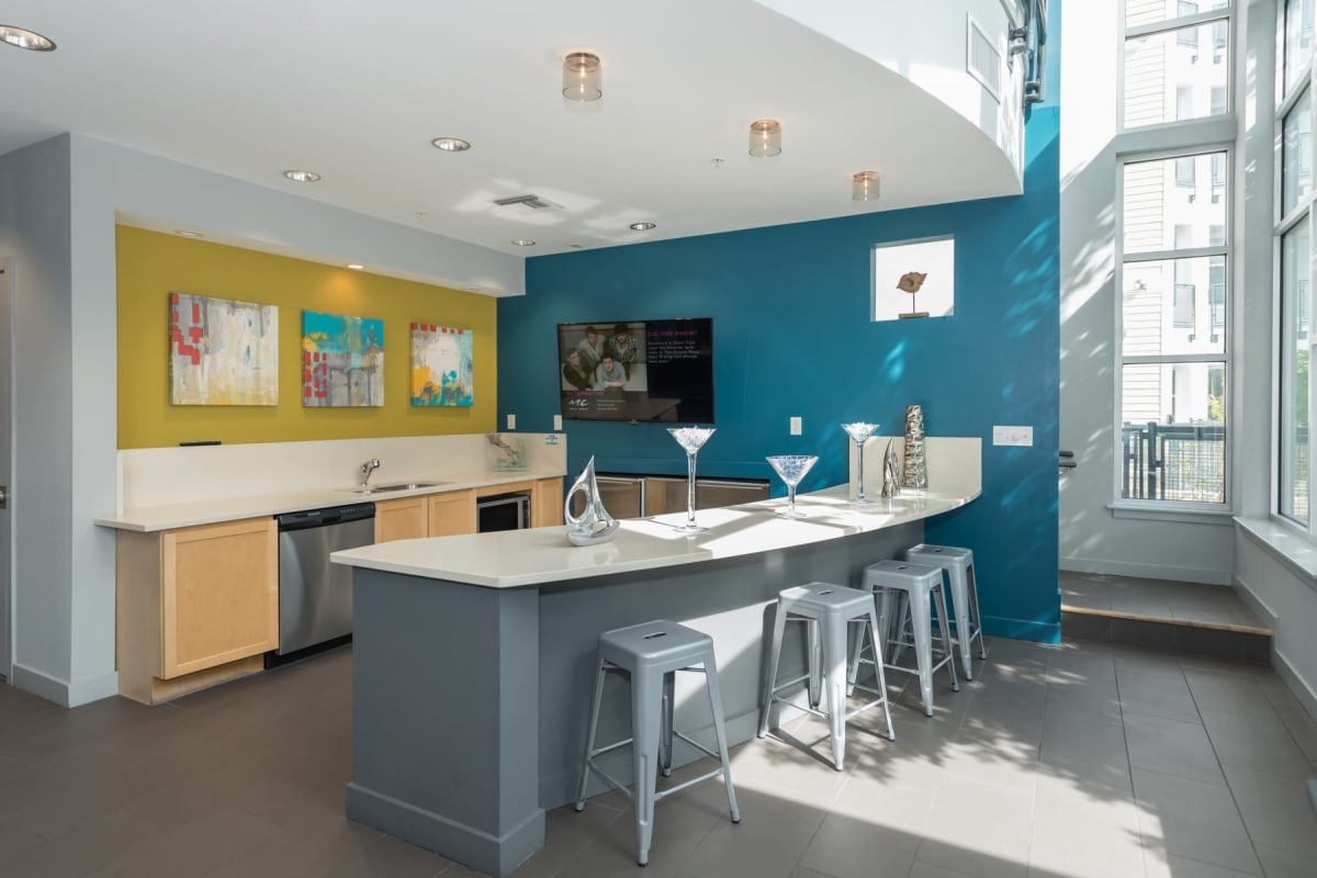 Clubhouse kitchen at Indigo 19 in Virginia Beach, Virginia