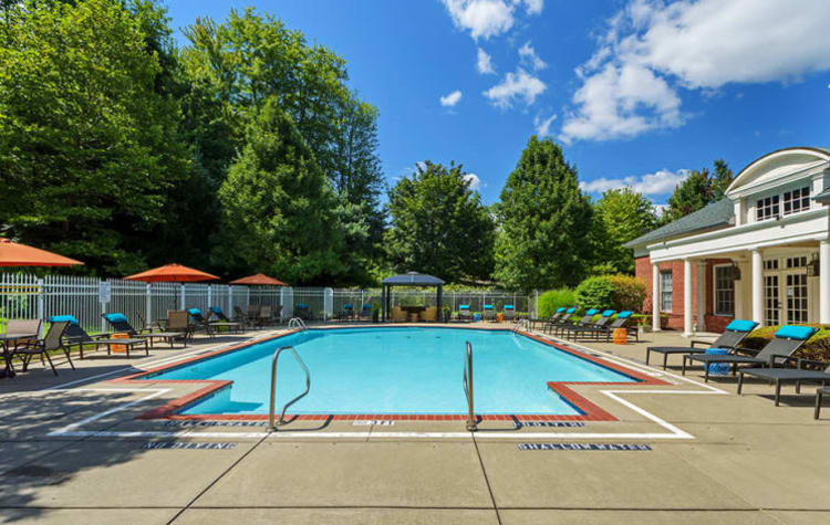 Gorgeous swimming pool area at Christopher Wren in Wexford, Pennsylvania