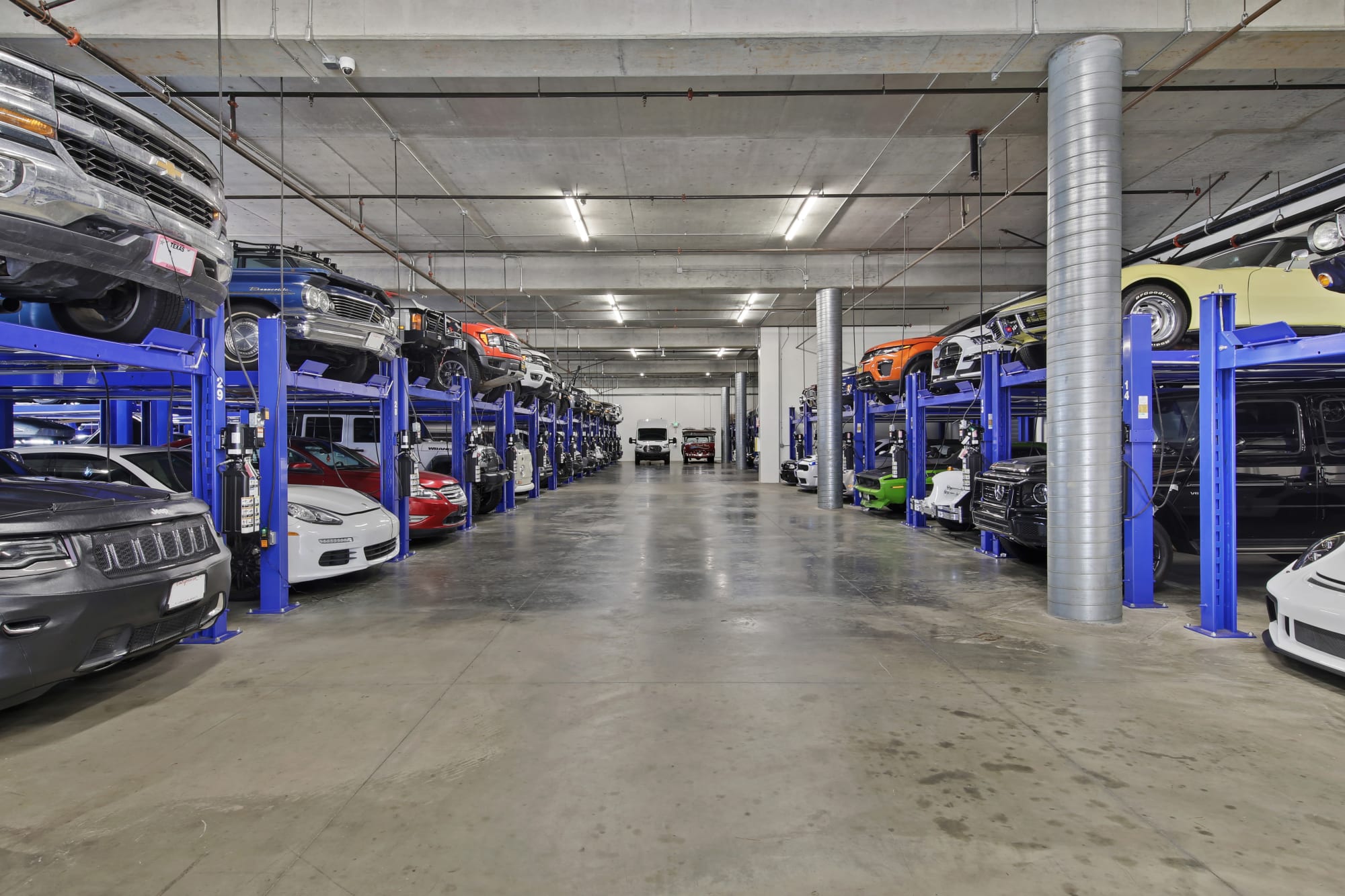 Cars stored securely at A-1 Car Storage - San Diego in San Diego, California