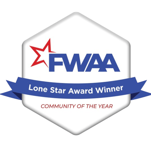Fort Worth Apartment Association Lone Star Award Winner for Community of the Year
