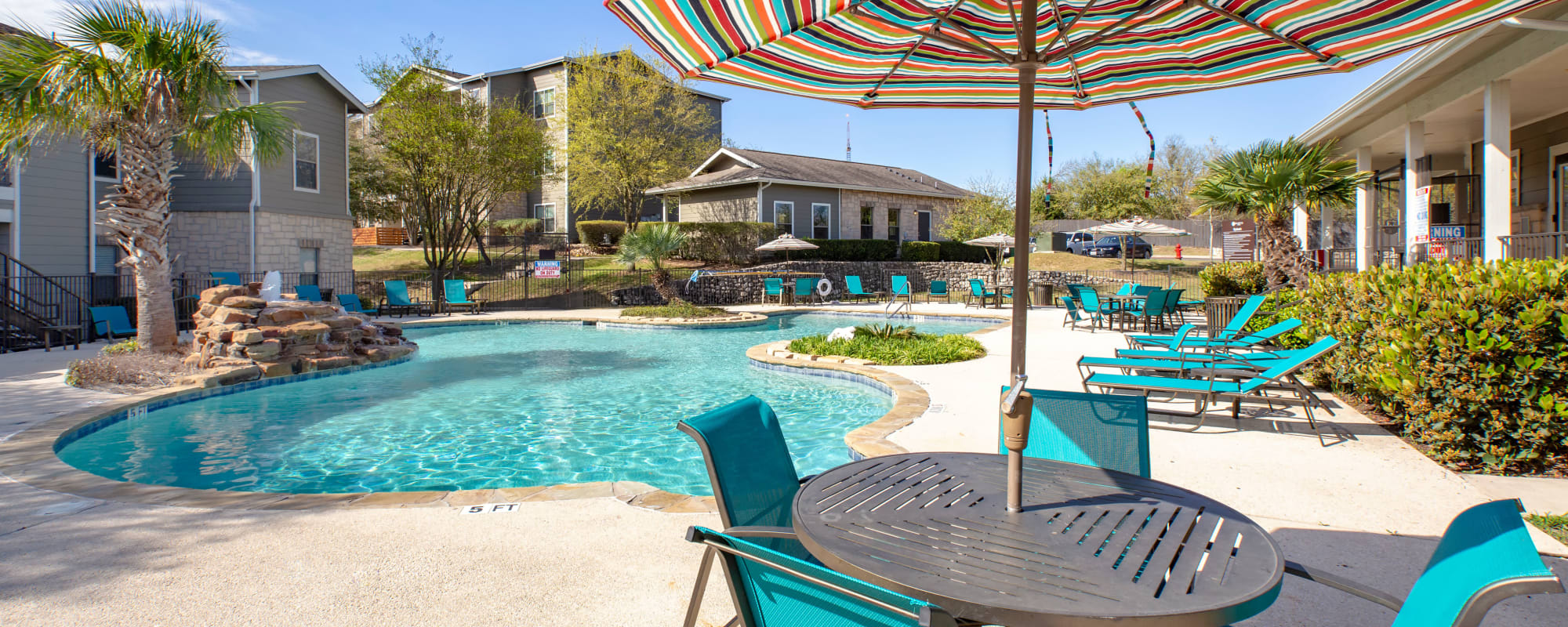 Beautiful Swimming Pool at Arya Grove in Universal City, Texas