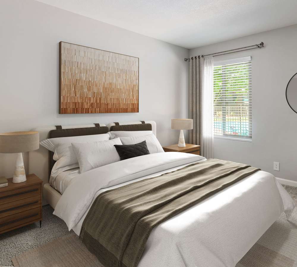 Bedroom at Flora Condominium Rentals in Walnut Creek, California