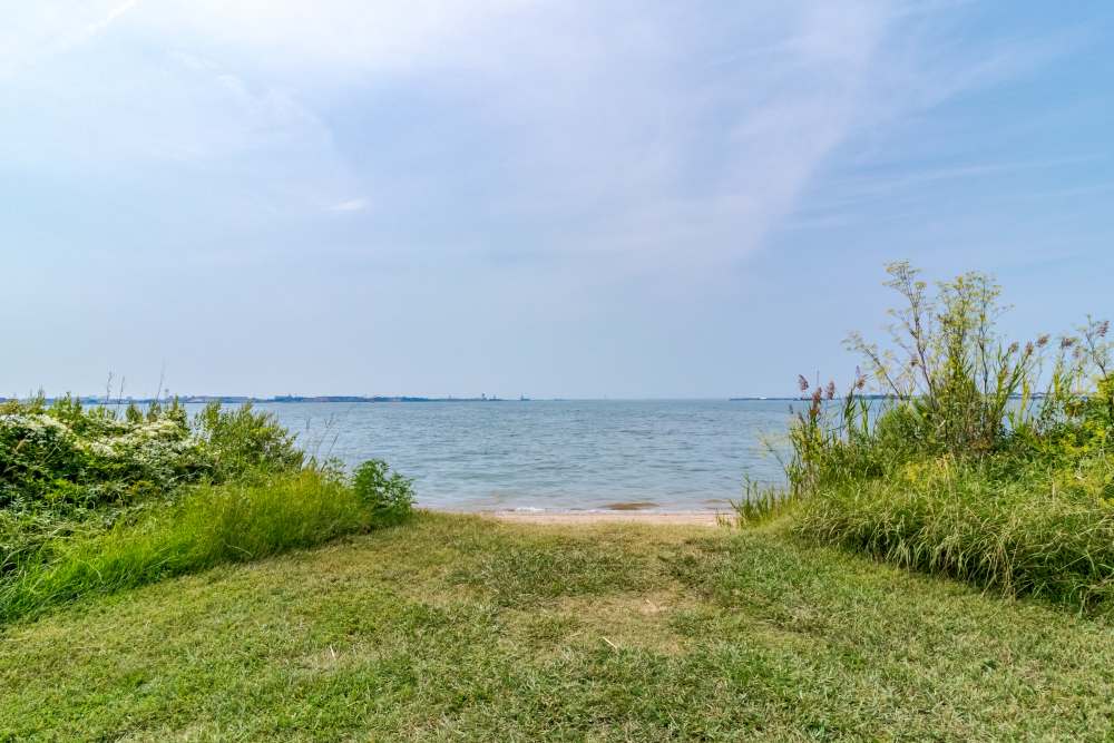 Ocean view at Willoughby Bay in Norfolk, Virginia