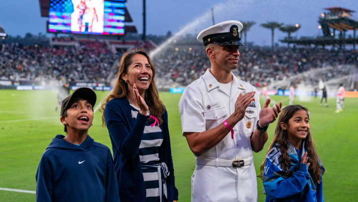 The Hero of the Match recognized family