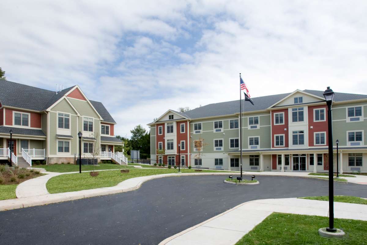 Street view of the apartment at Affordable Housing and Services Collaborative in Braintree, Massachusetts