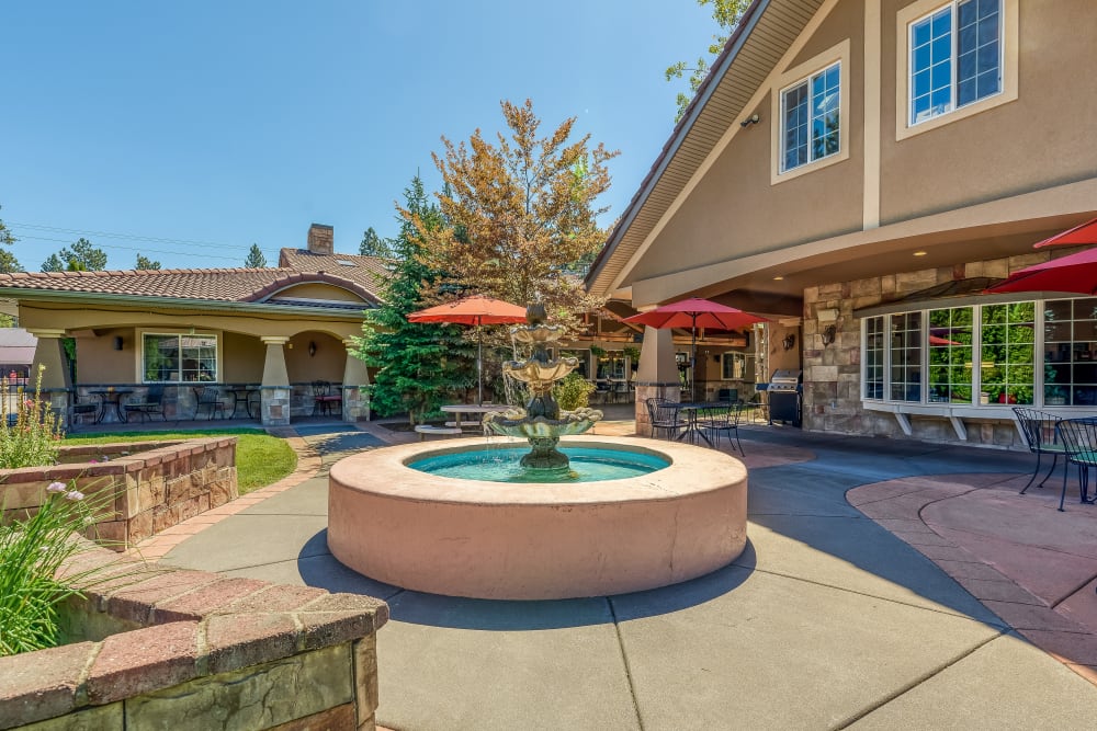Mini Pond at our Senior Living Community in Pinehurst, Idaho