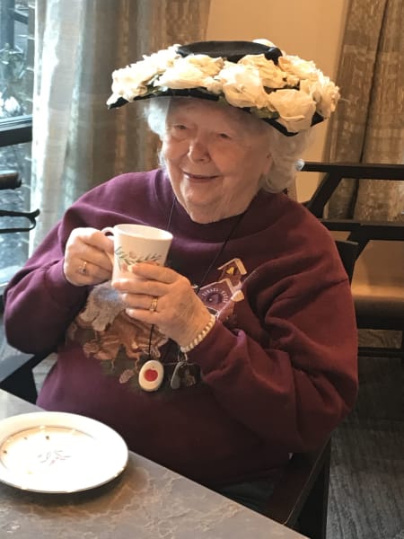 Eagleview Landing (PA) residents enjoyed a special tea time.