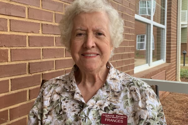 Mary Frances at Linwood Estates Gracious Retirement Living in Lawrenceville, Georgia