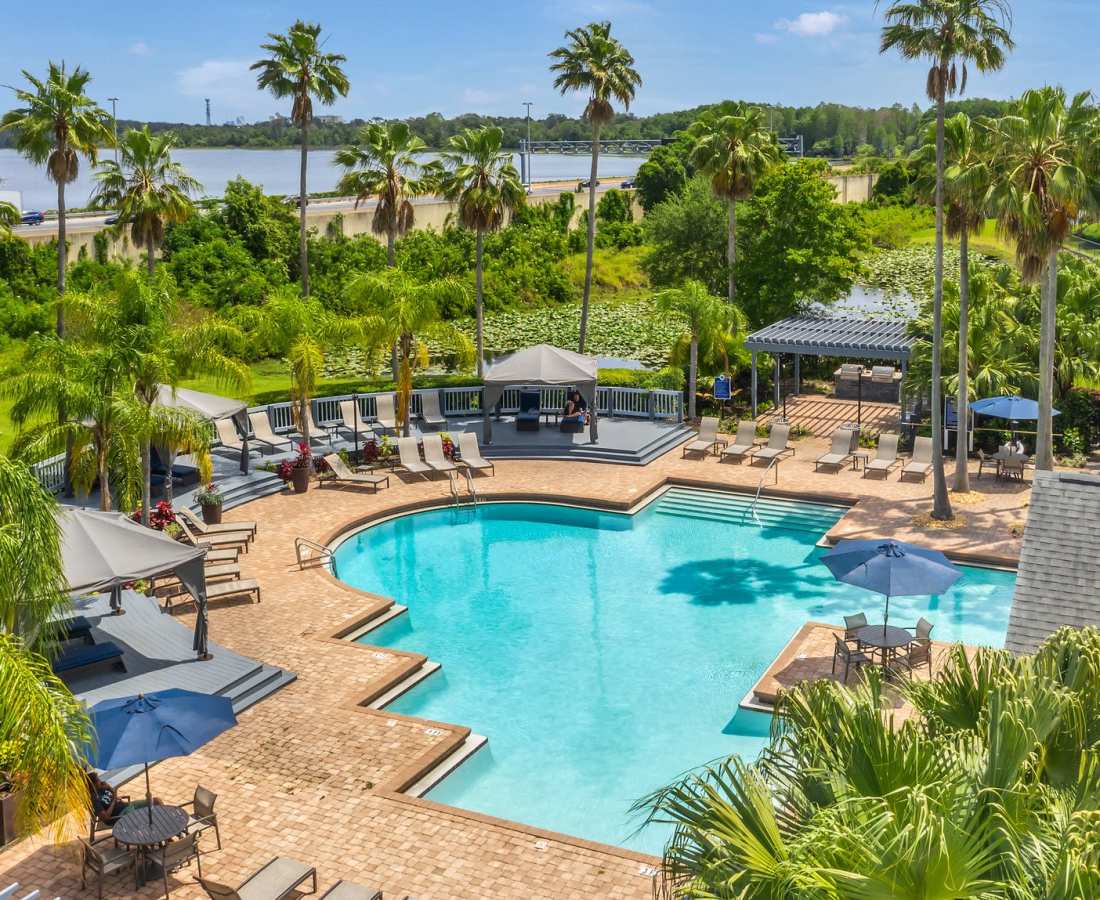 Shimmering pool at Rosemont Windermere in Orlando, Florida