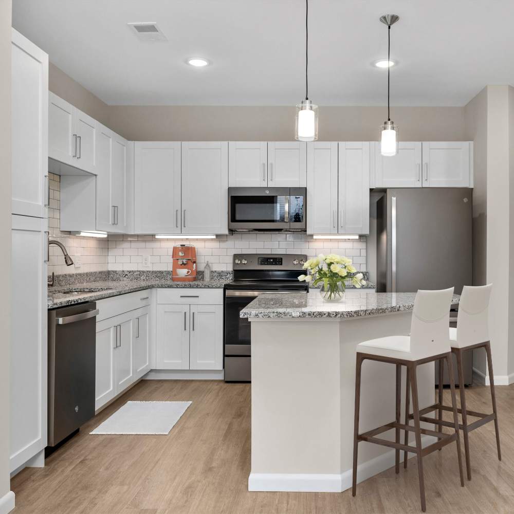 Modern kitchen at Citrine at Lake St. Louis in Lake Saint Louis, Missouri