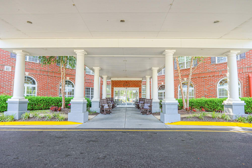 Community entryway at The Harmony Collection at Roanoke - Assisted Living in Roanoke, Virginia