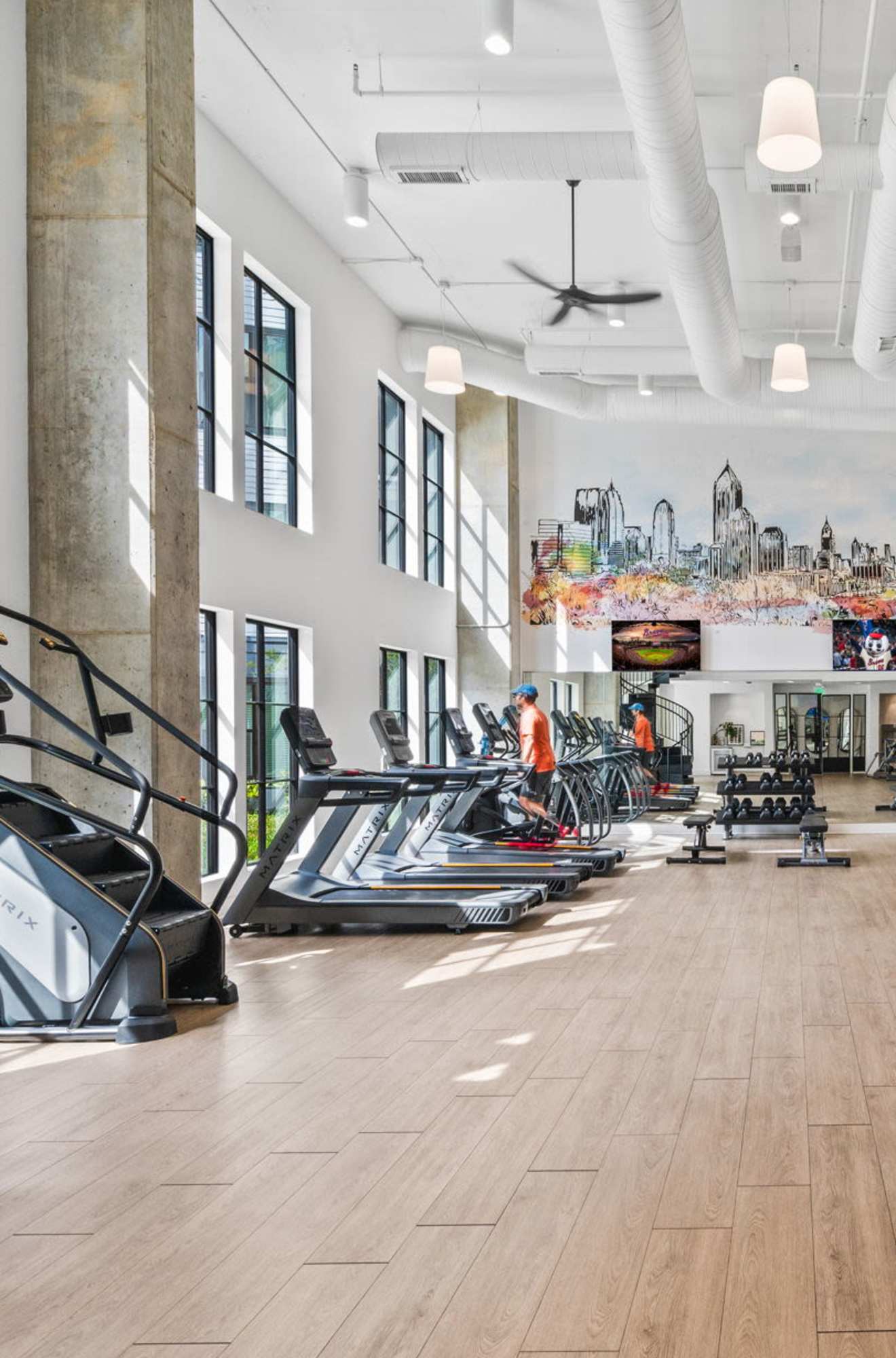 Fitness center at Spectator in Smyrna, Georgia