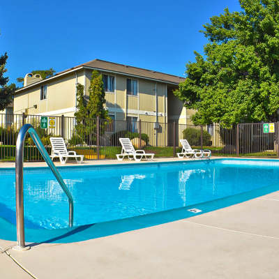 Swimming pool at Village of the Pines in Reno, Nevada