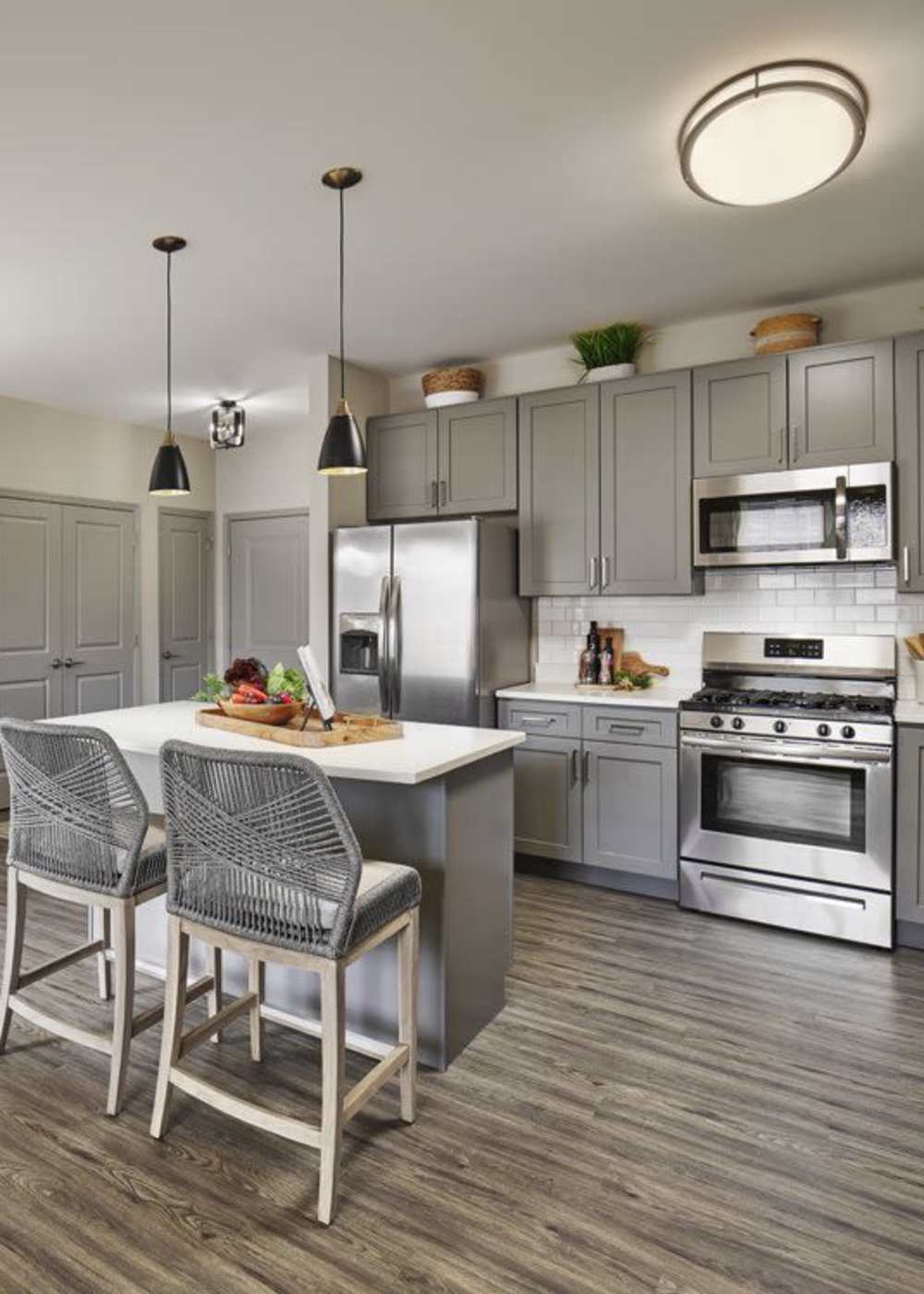 Spacious kitchen at Ten Trumbull in Trumbull, Connecticut