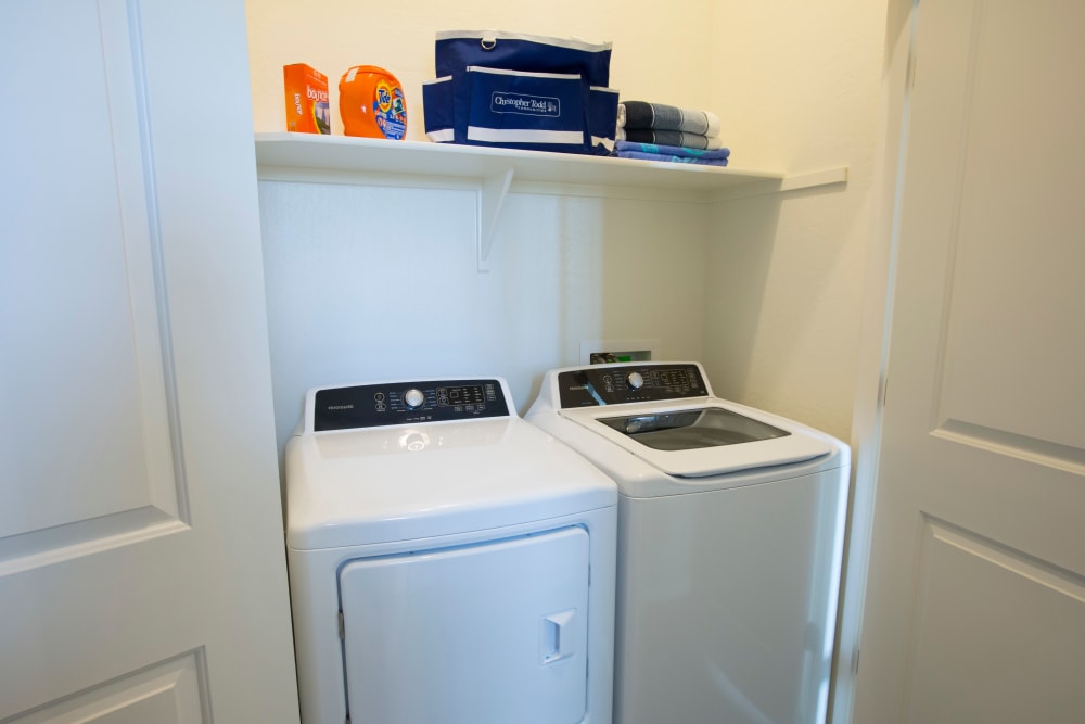 In home washer and dryer at BB Living at Eastmark in Mesa, Arizona