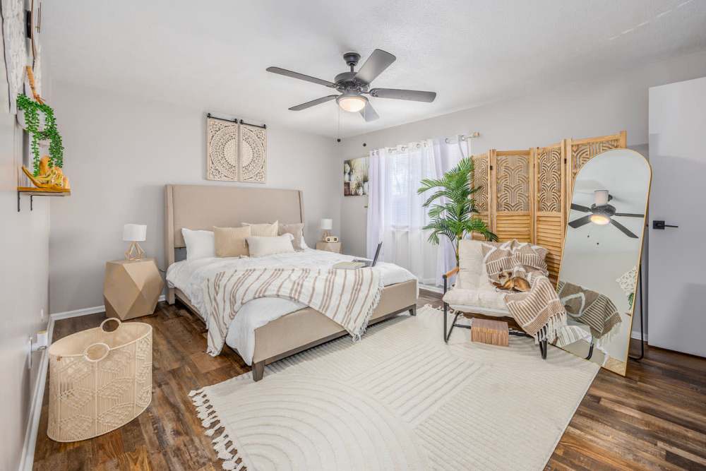 Bedroom area of Eden at Bexley Crossing in Columbus, Ohio