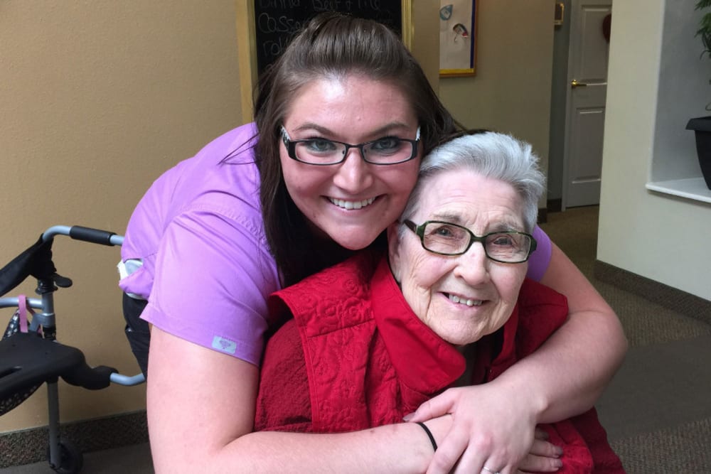 Our staff and residents form a unique bond at The Peaks at South Jordan Memory Care