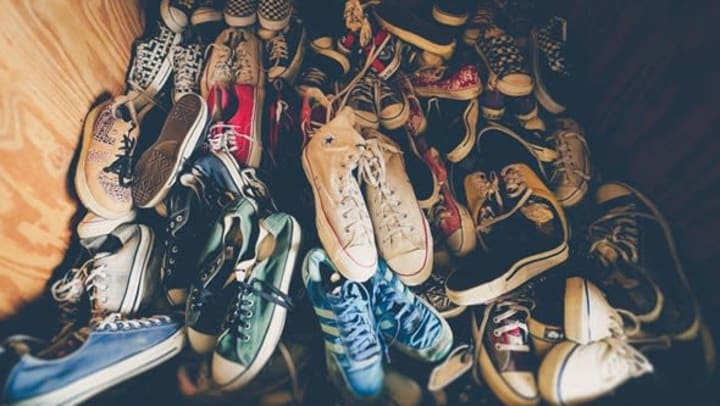 box full of shoes | Photo by Jakob Owens on Unsplash