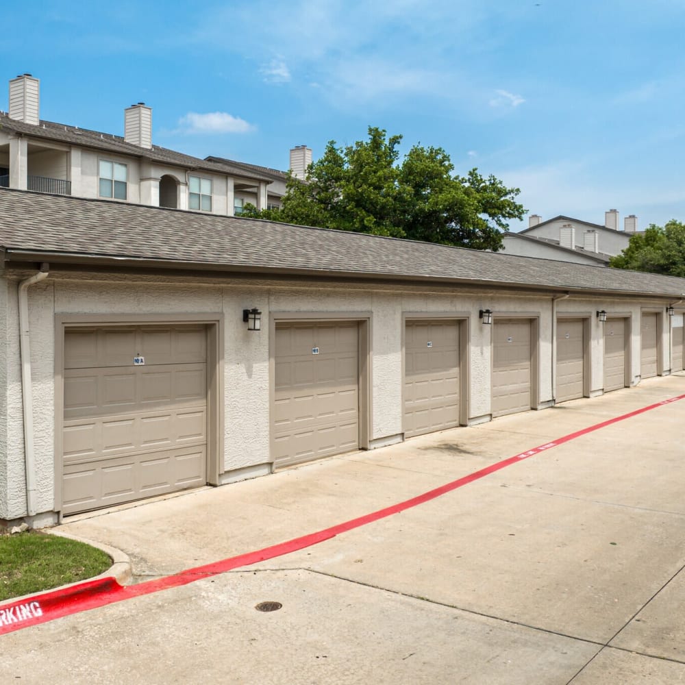 Garages at Lakes At Lewisville in Lewisville, Texas 