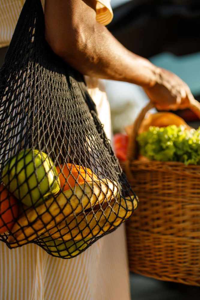 Resident grocery shopping near Sulzbacher Village in Jacksonville, Florida