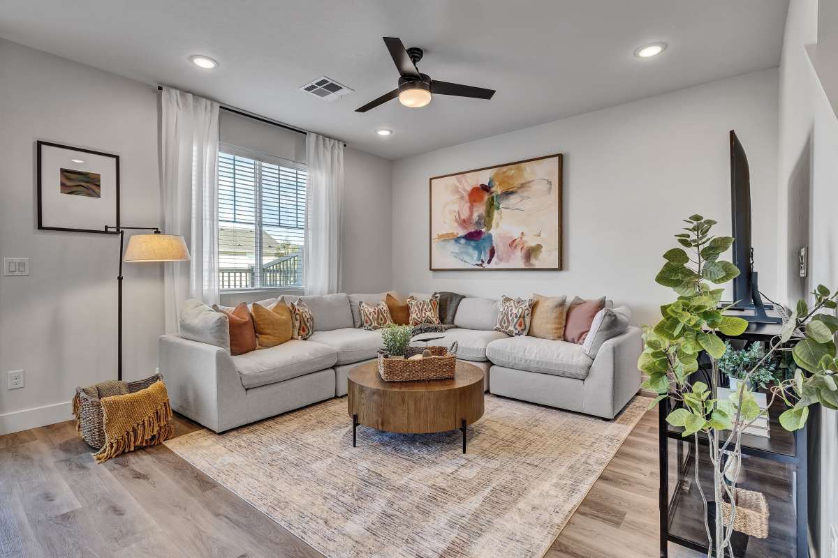 Living room featuring natural light at BB Living at The Oaks in Meridian, Idaho