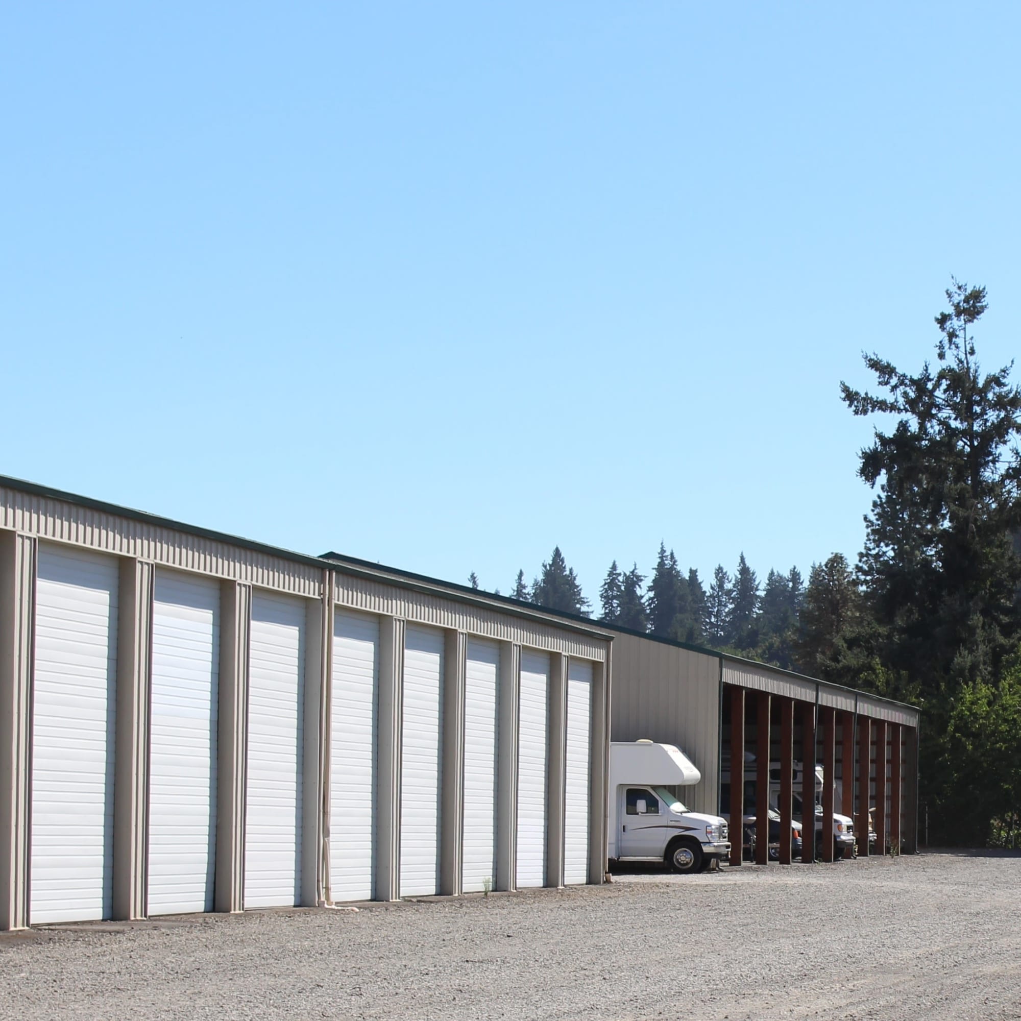 Covered RV storage at South Salem RV & Storage in Salem