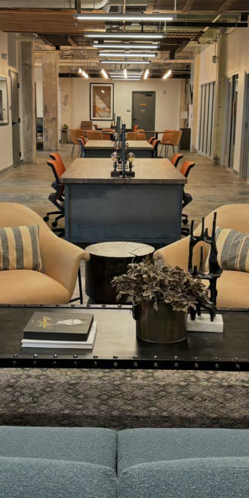 Coworking membership spaces at Union Terminal Warehouse in Jacksonville, Florida