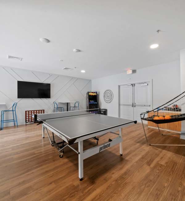 Game room at The Rise at Regency in Henrico, Virginia