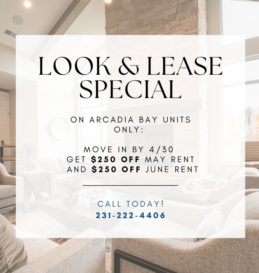 Look and Lease Special at Chelsea Park West in Traverse City, Michigan