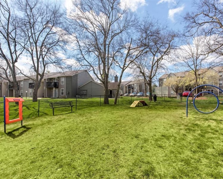 Spacious dog park with green grass at The Hamilton in Hendersonville, Tennessee