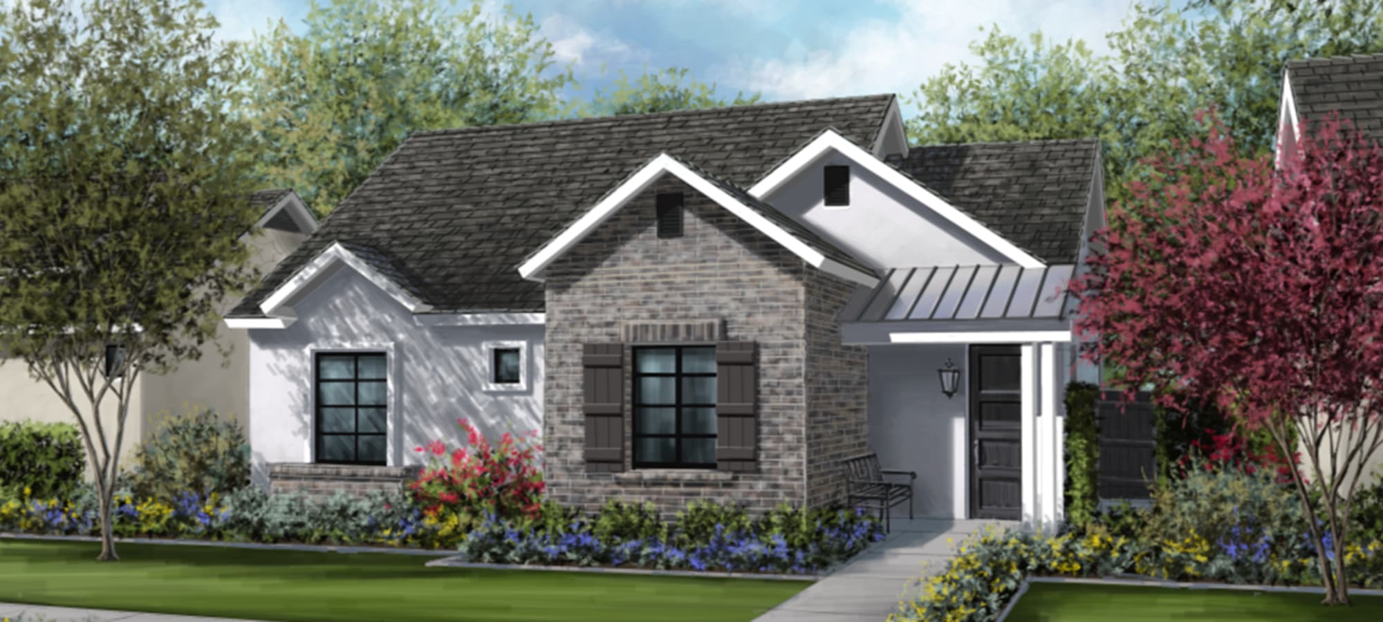 Rendering of exterior home at EVR Porter in Maricopa, Arizona
