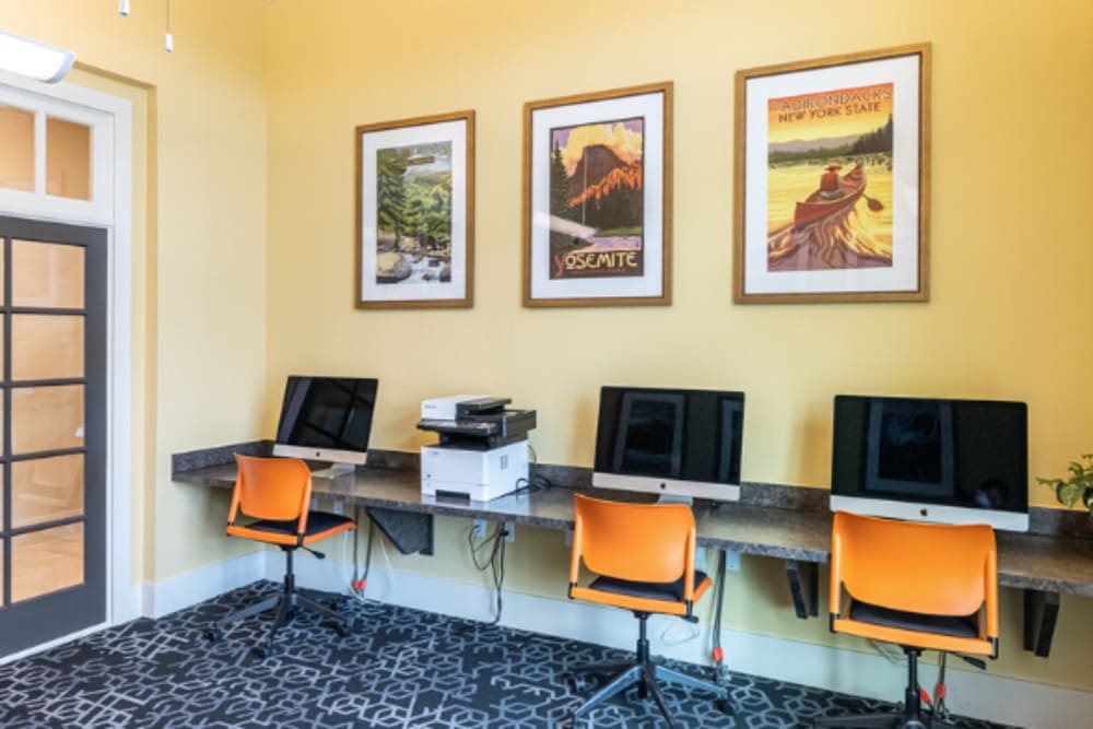 Business Center with iMac and Free Printing at Cypress Creek at Hazelwood in Princeton, Texas