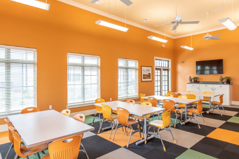 Community Activity Room in Cypress Creek at Hazelwood in Princeton, Texas