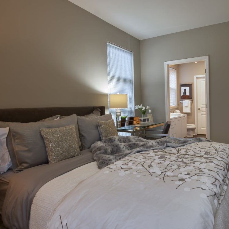 Beautifully decorated suite at Five Points in Auburn Hills, Michigan