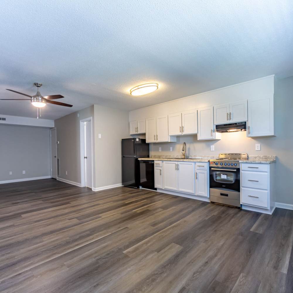 Open kitchen at Ramsey Pines in Fayetteville, North Carolina