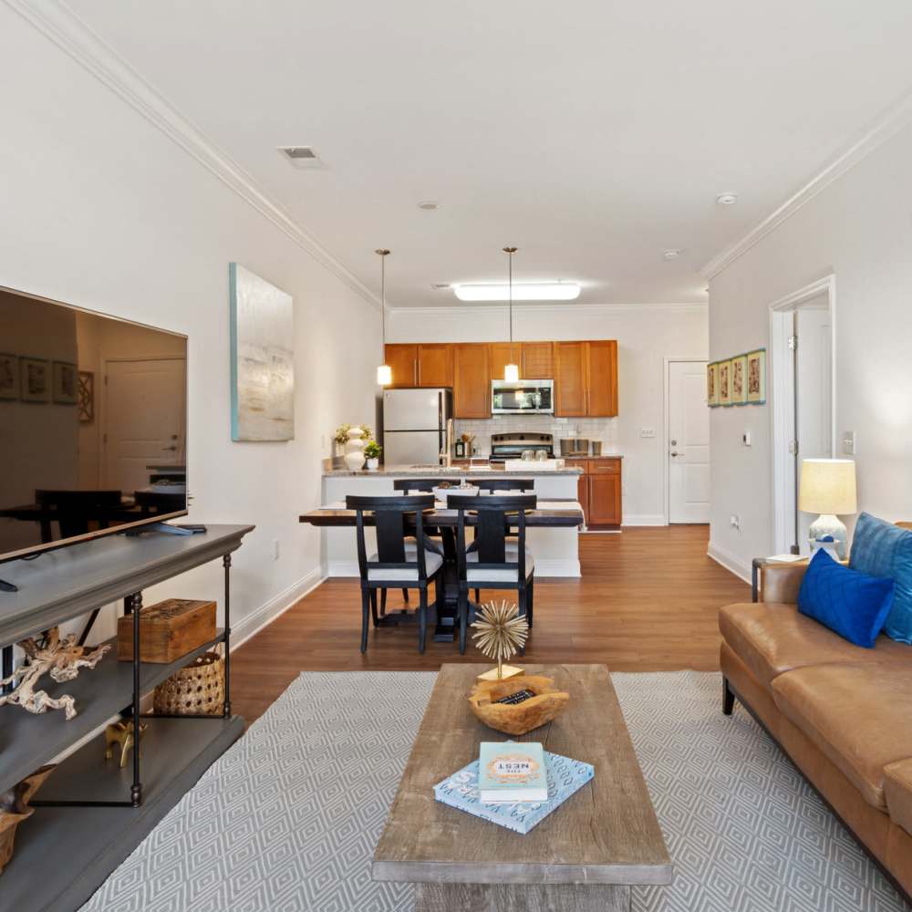 Open living space at Encore North in Greensboro, North Carolina