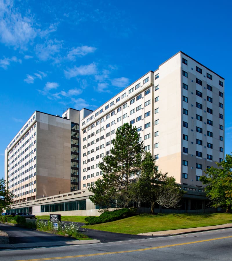 Exterior view of the comfortable apartment at Affordable Housing and Services Collaborative in Braintree, Massachusetts
